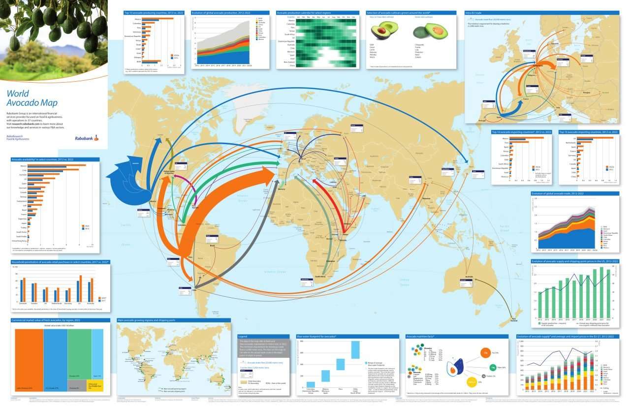 World Avocado Map 2023 Global Growth Far From Over Where The Food