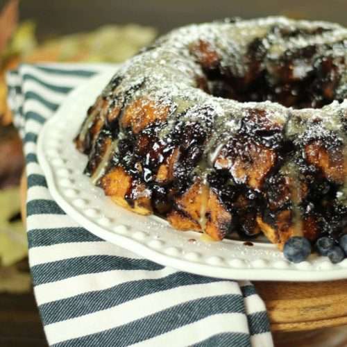 Blueberry Pumpkin Spice Monkey Bread