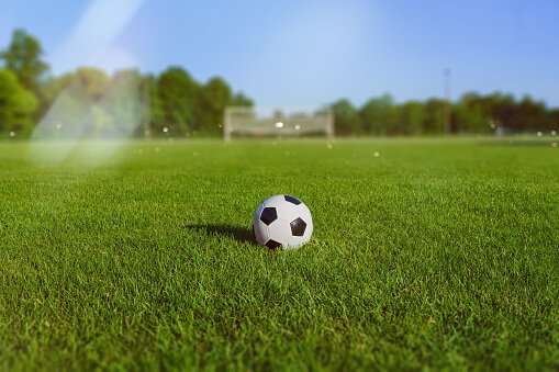 soccer ball on field