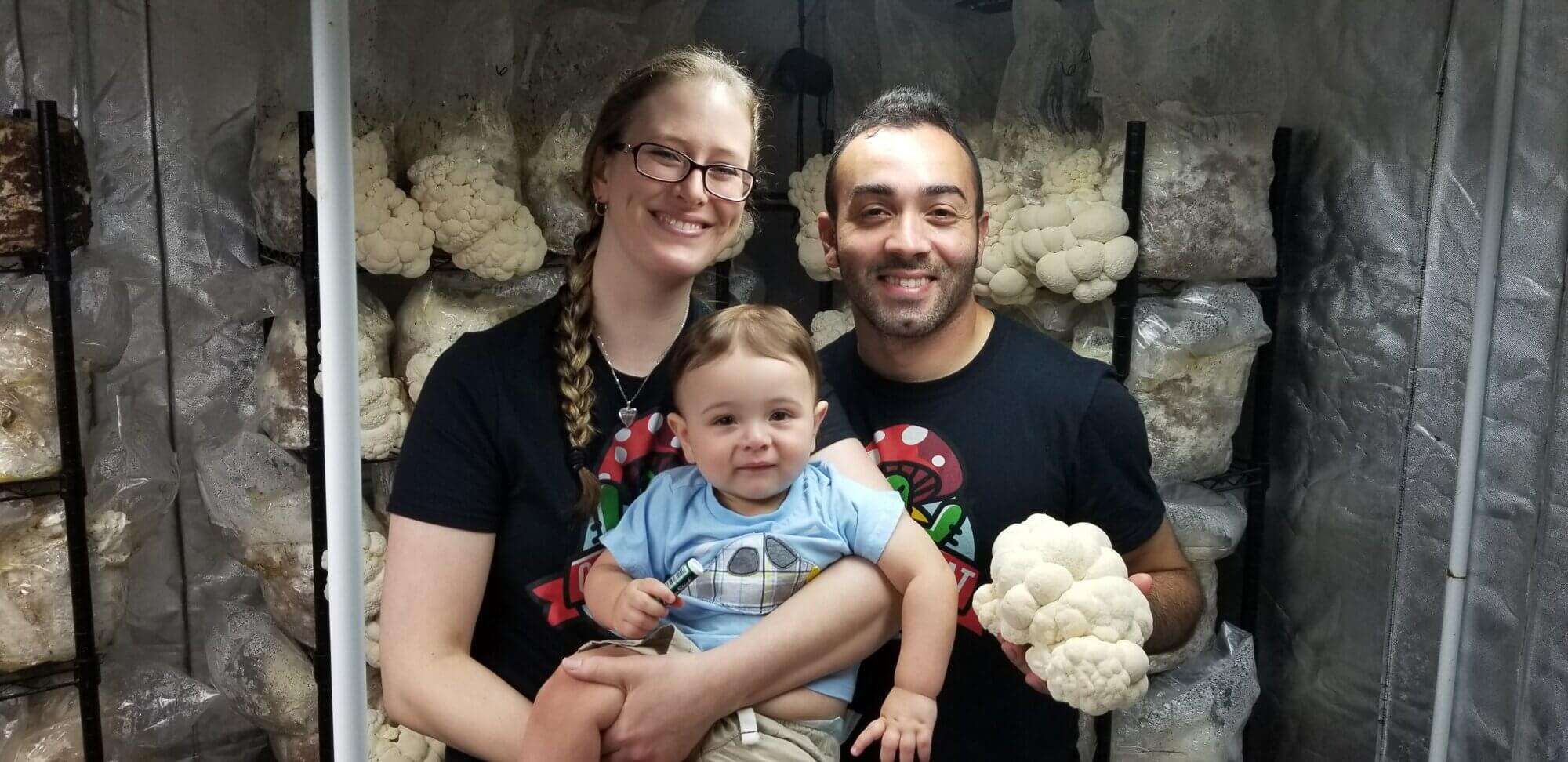 Joe with wife and son.