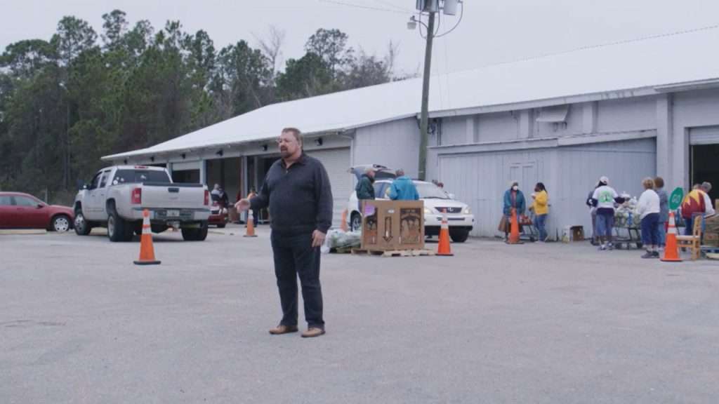 Chip at food bank