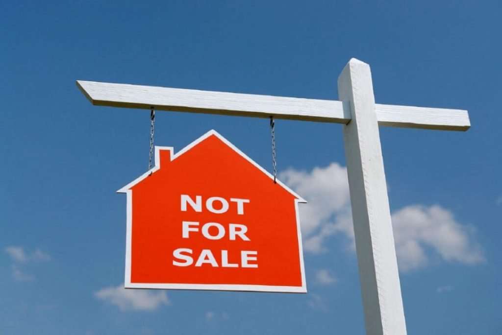 NOT for sale yard sign