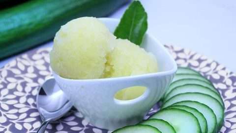 Cucumber Lime Sorbet