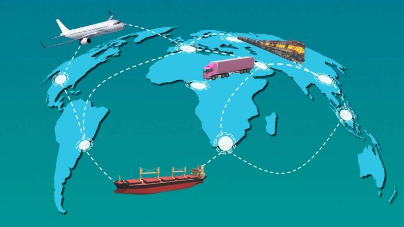 Global supply train chart