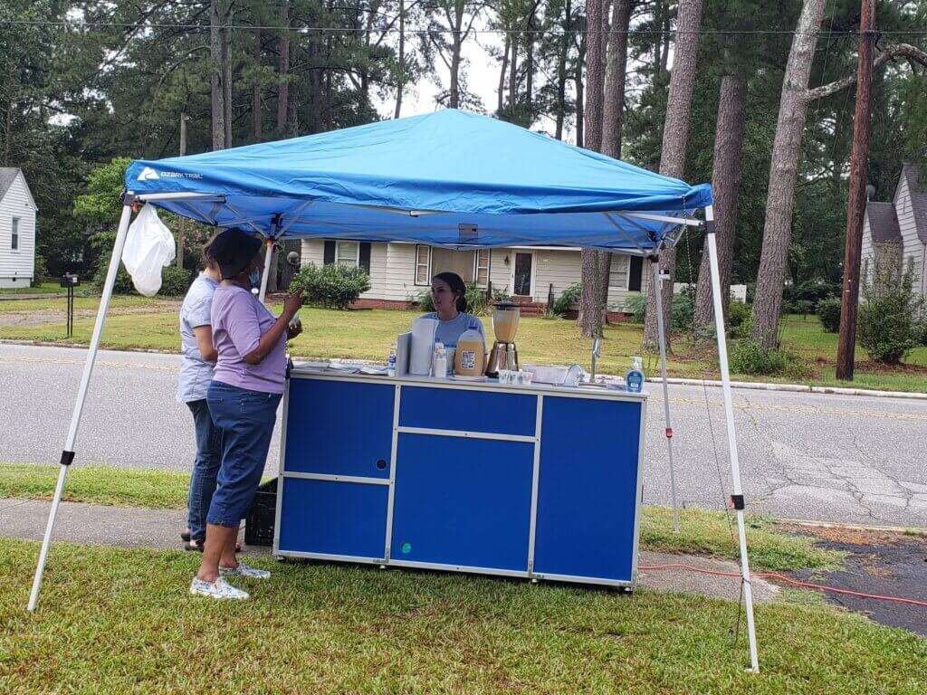 Ripe Revival cooking demonstration tent.