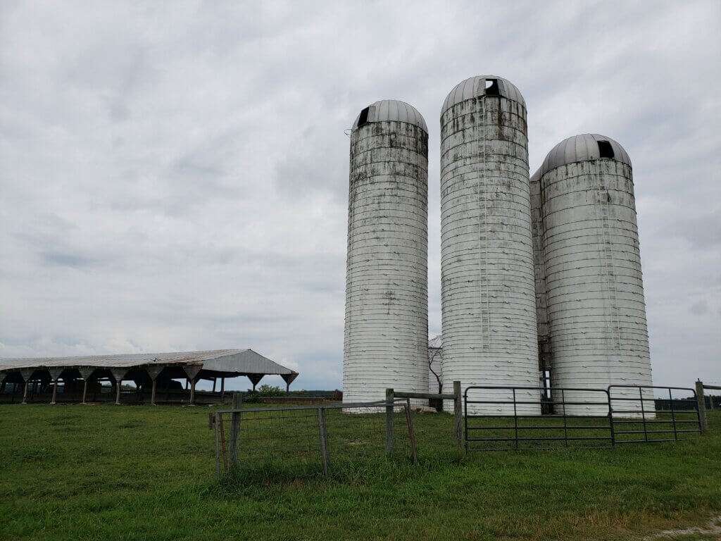 Silos on Fresh Fruits Farm