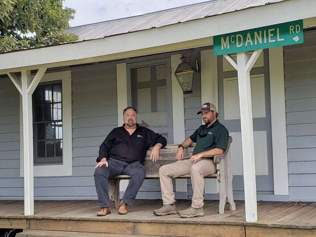 Chip Carter sitting with Ripe Revival CEO Will Kornegay.