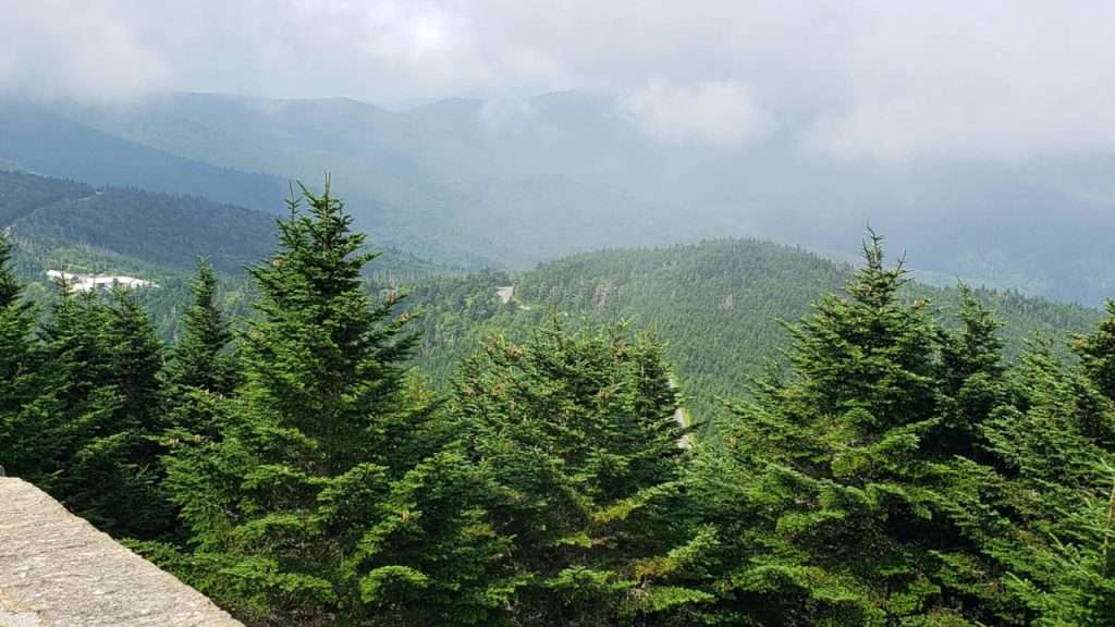 View from North Carolina mountain top.