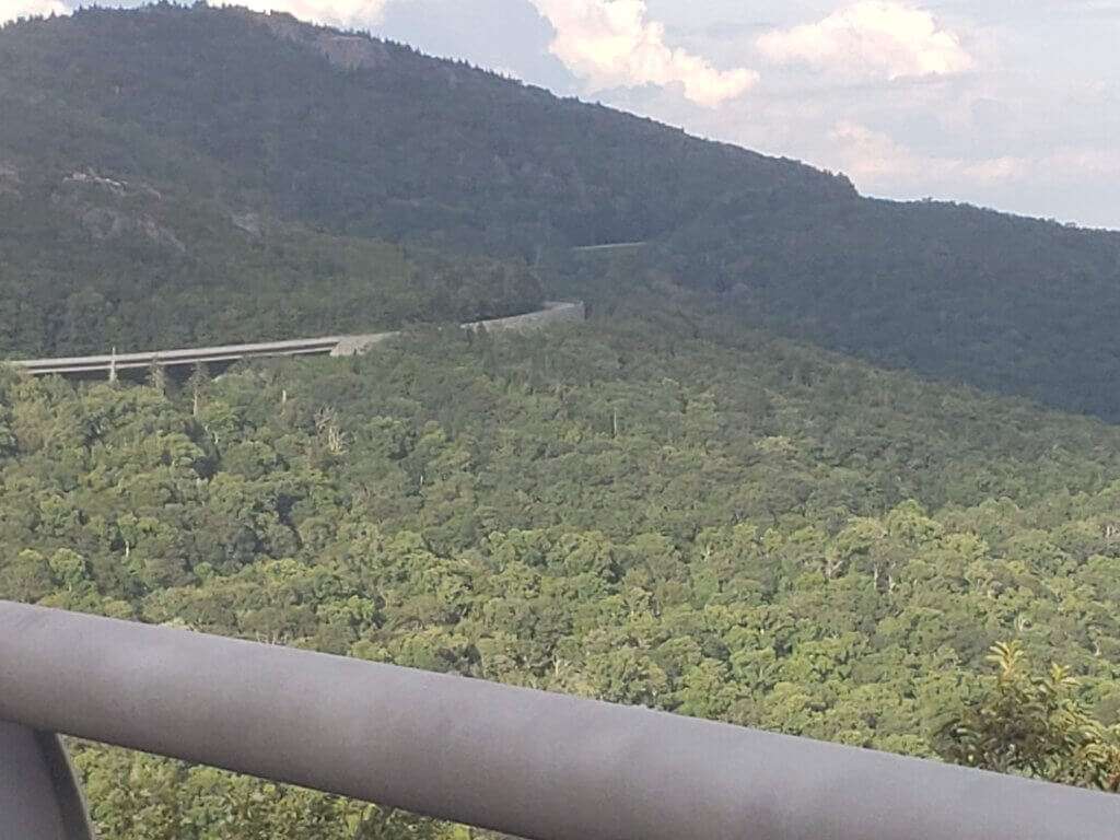 Beautiful view looking over the Blue Ridge Parkway.