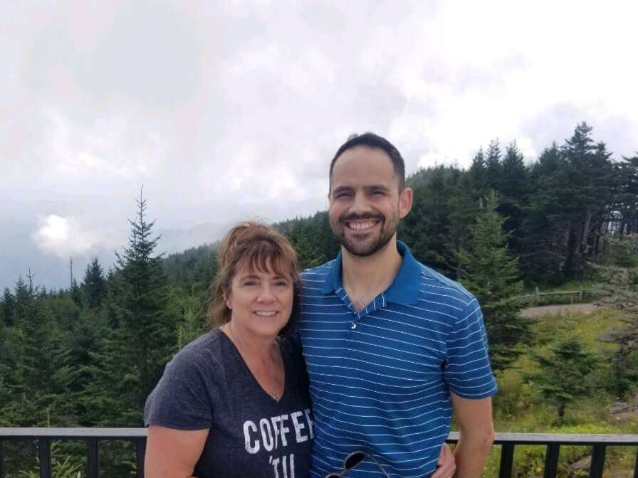 Donna and Son at Mt. Mitchell.