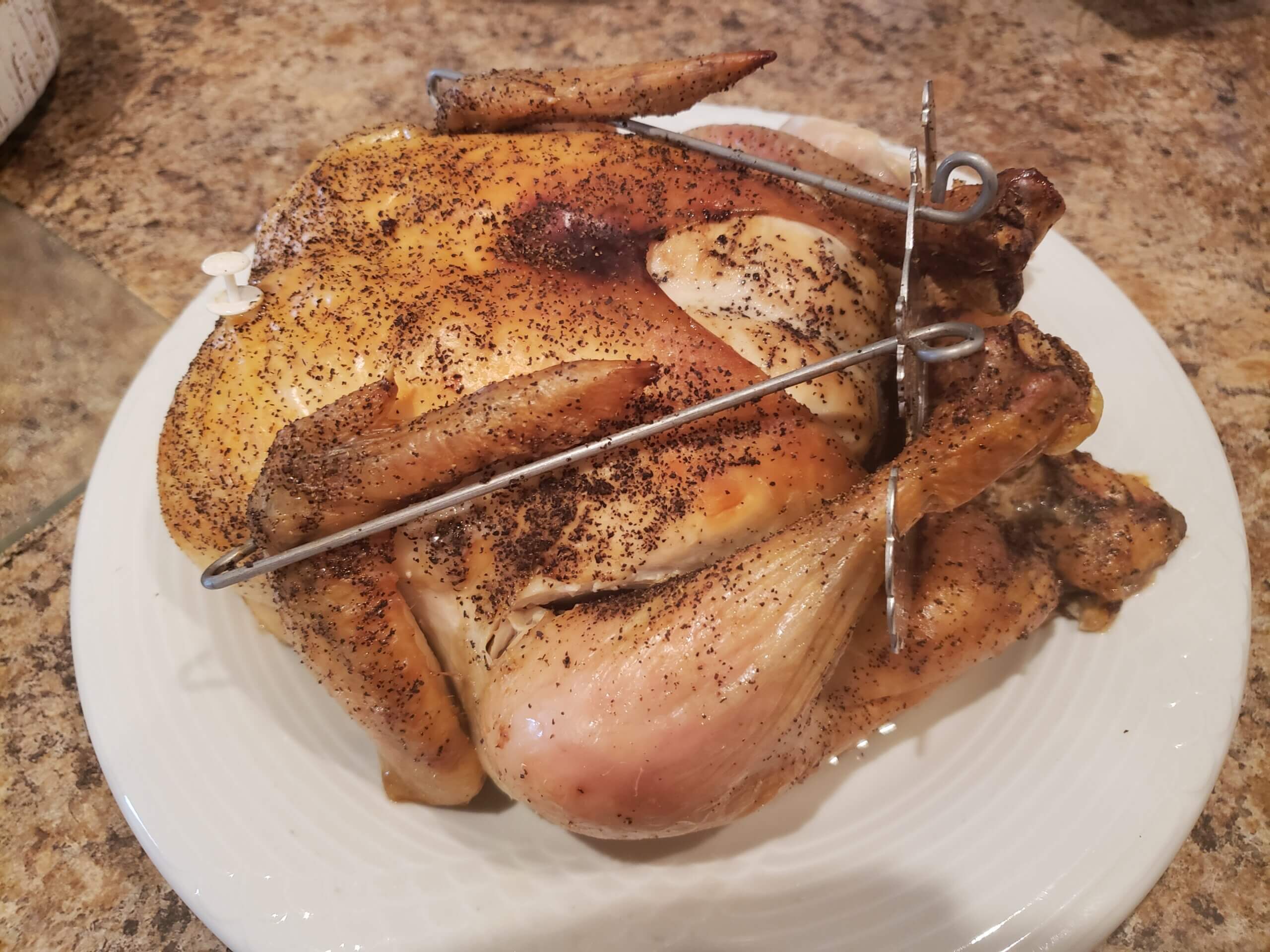 Beautifully Baked whole chicken. 