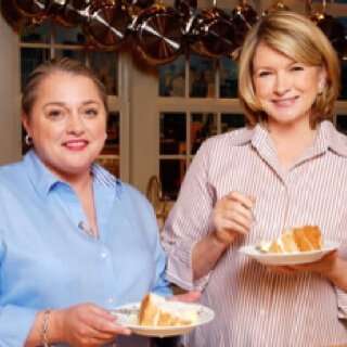 Virginia Willis with her former boss Martha Stewart