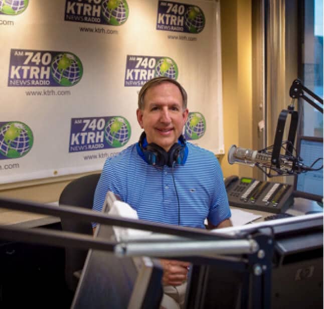 Galati on-the-air in his studio.