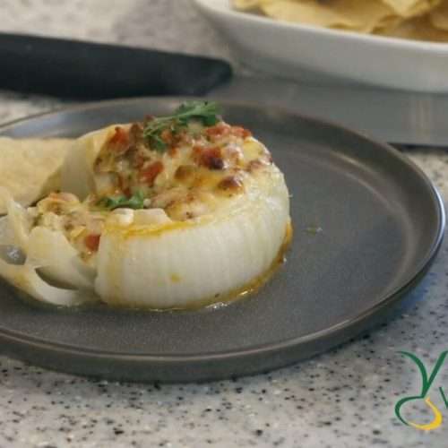 Mexican Cheese Dip Stuffed Vidalia Onions