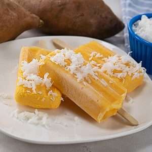 Piña Colada Sweetpotato Popsicles