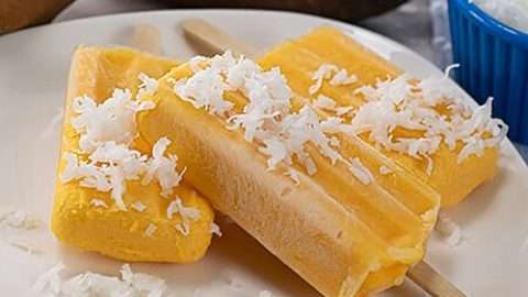 Piña Colada Sweetpotato Popsicles