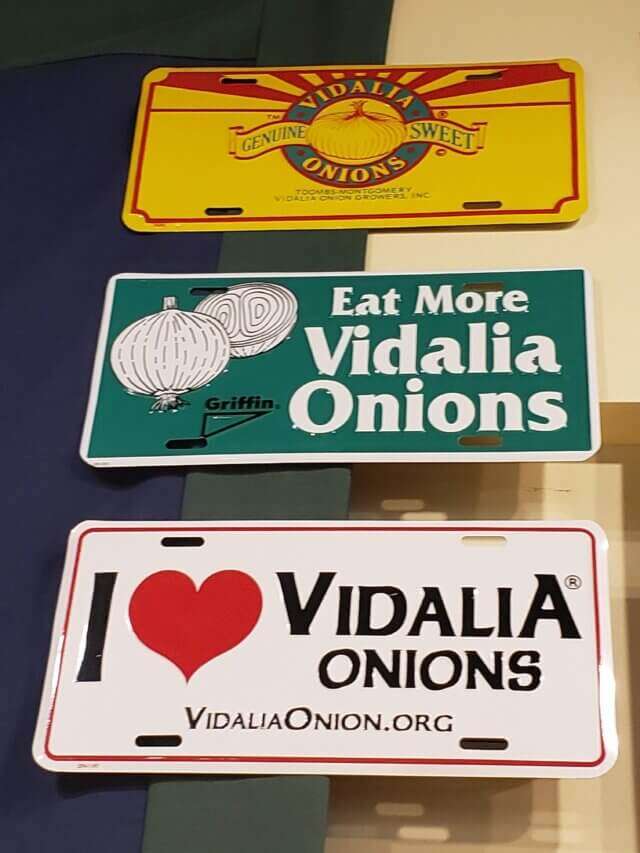 Vidalia onion official license plates. 