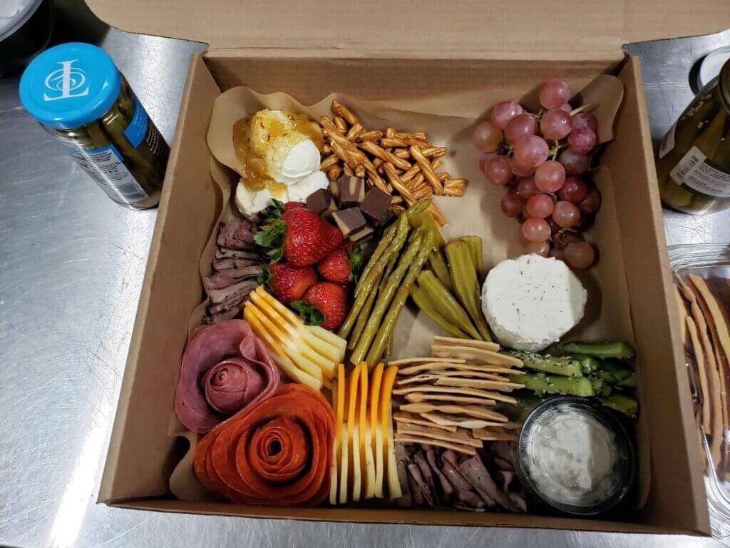 Charcuterie display.