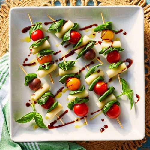 Summertime Caprese Skewers