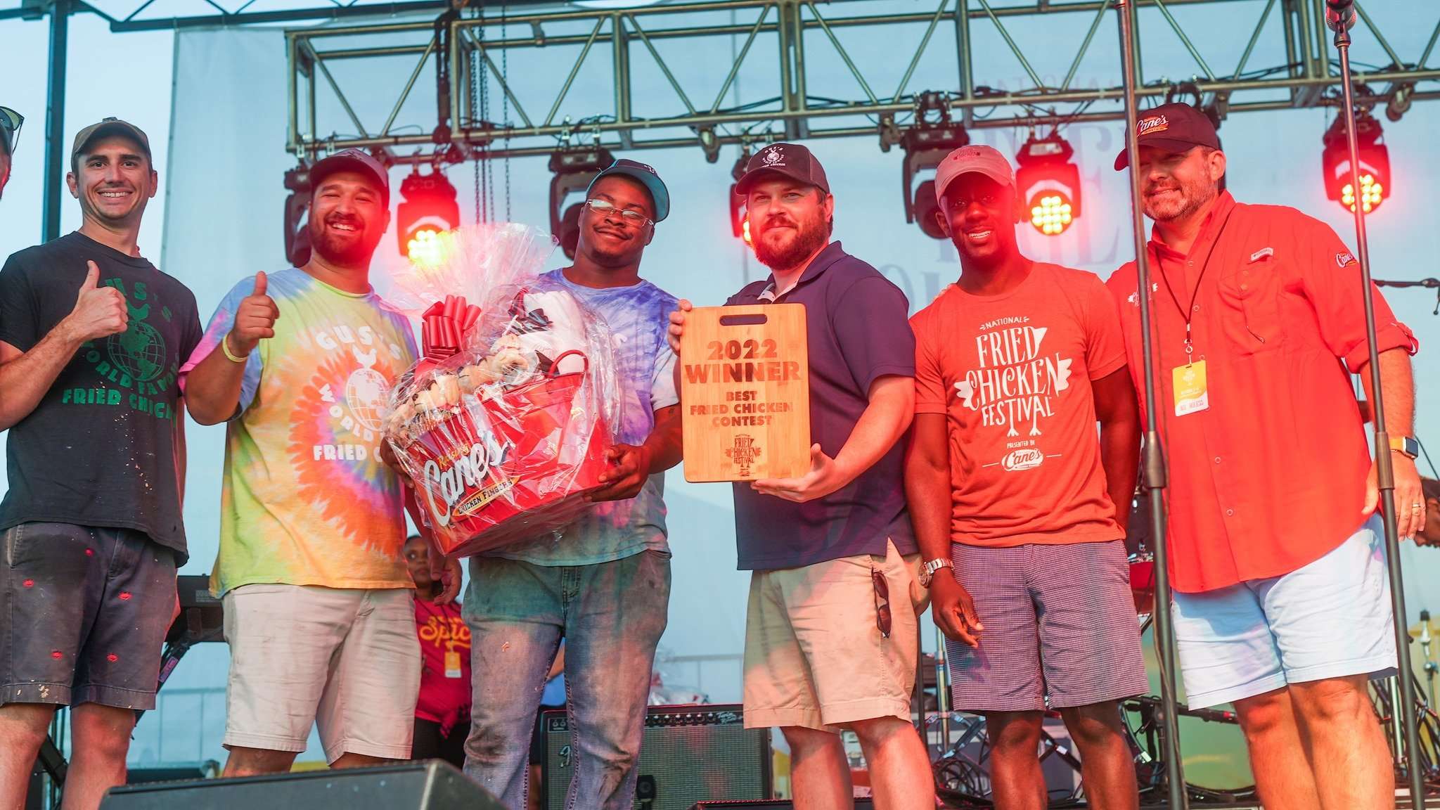 Winners accepting award for 2022 Best Fried Chicken