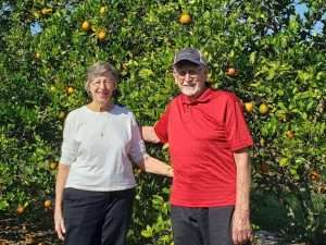Nancy Bailey and Rob Robinson at Sunsational Farms