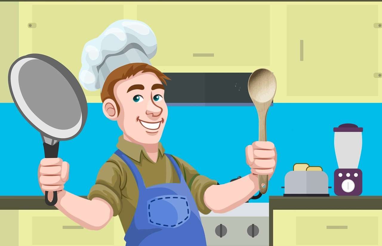 Animated Chef in Kitchen