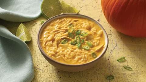 Pumpkin Curry Turkey Soup With Rice