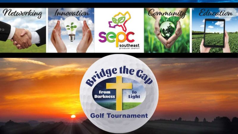 Bridge The Gap Golf Tournament and SEPC logos.