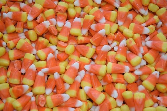 Halloween candy corn.
