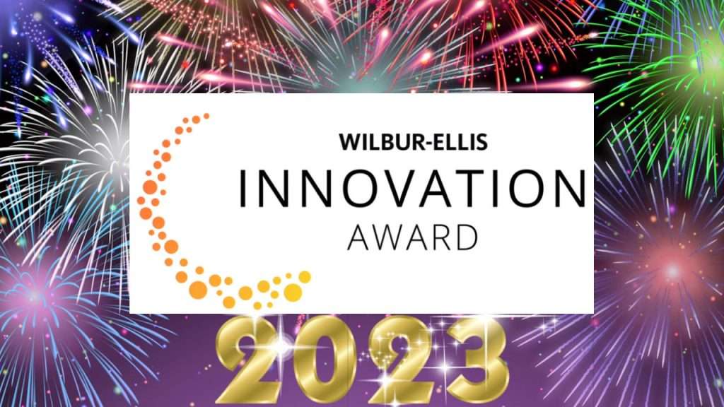 Wilbur-Ellis Innovation Award banner.