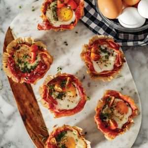 Prosciutto and Parmesan Egg Cups