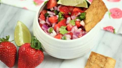 Bowl of Strawberry Fiesta Salsa