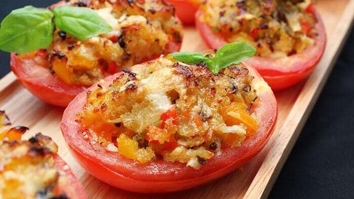 Stuffed Blue Cheese Tomatoes