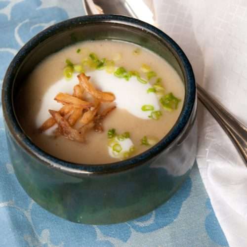 Bowl of Sweet Corn And Vidalia Onion Soup