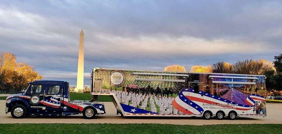 MISSION BBQ Wreaths Across America Truck at the U.S. Capitol. 