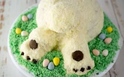 Hoppy Easter Bunny Butt Cake