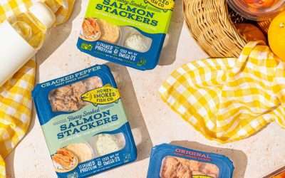 Product Review: Honey Smoked Salmon Stackers With Lemon Chive Spread And Rice Crackers