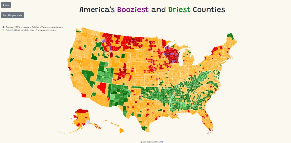 Screenshot of IntoxiStates.com interactive map.