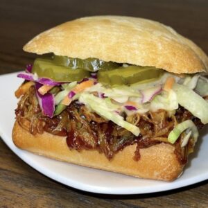 Plant-Based BBQ Pulled Pork Sandwich