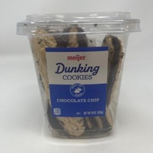 Meijer Dunking Cookies Chocolate Chip package - front. 