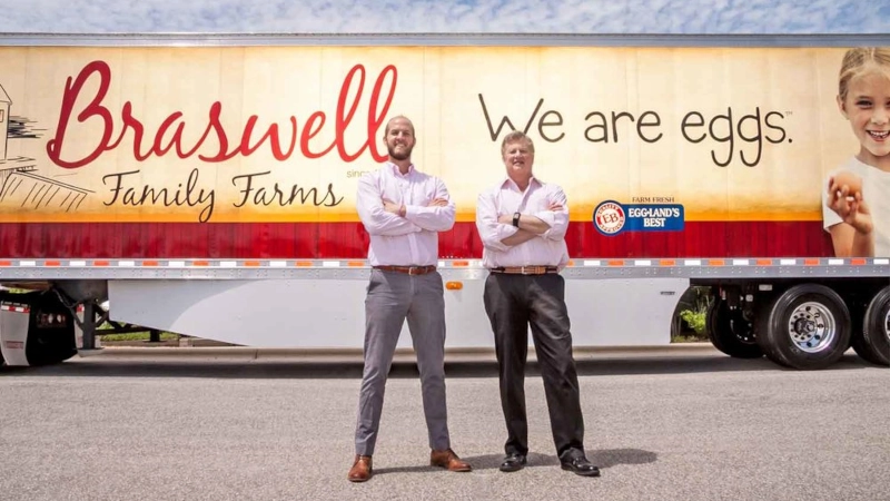 Trey (L) and Scott Braswell of Braswell Family Farms