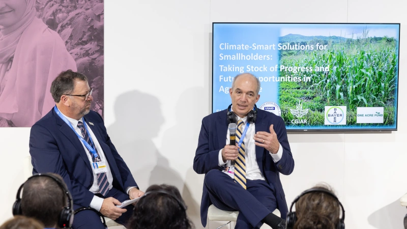 Panel of speakers at a World Food Prize side event