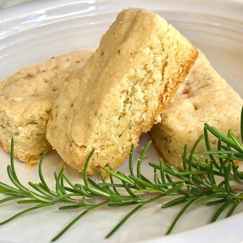 Plate of shortbread.