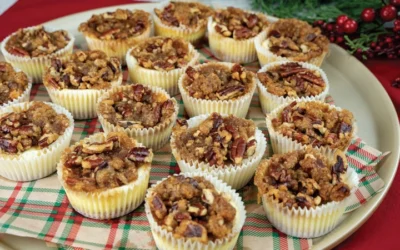 The Perfect Holiday Treat To Share: Mini Pecan Cheesecakes