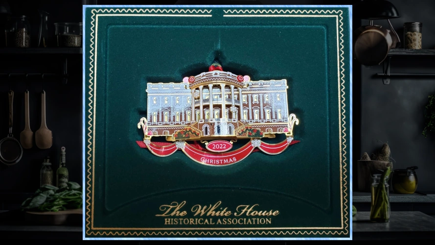 Image of a tin container with the White House on it.