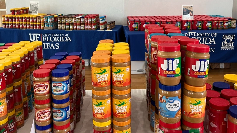 Spreading Joy And Nutty Generosity: UF/IFAS Peanut Butter Challenge Shatters Record With Over 39,000 Pounds Collected