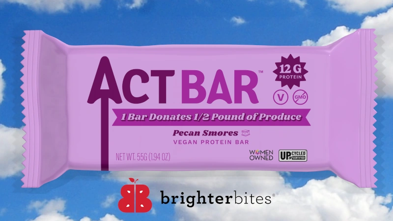 Front face of ActB Bar packaging.