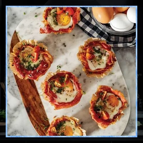 Prosciutto and Parmesan Egg Cups