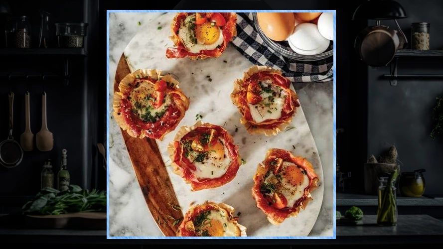 Prosciutto and Parmesan Egg Cups