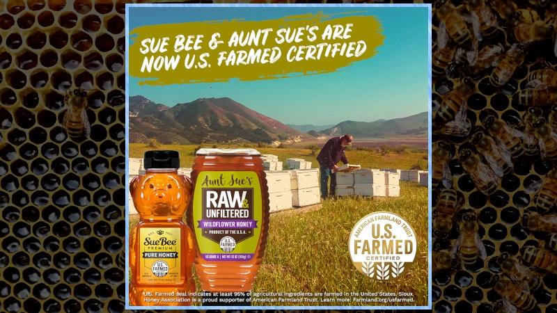 US Farmed Certification (Honey) graphic